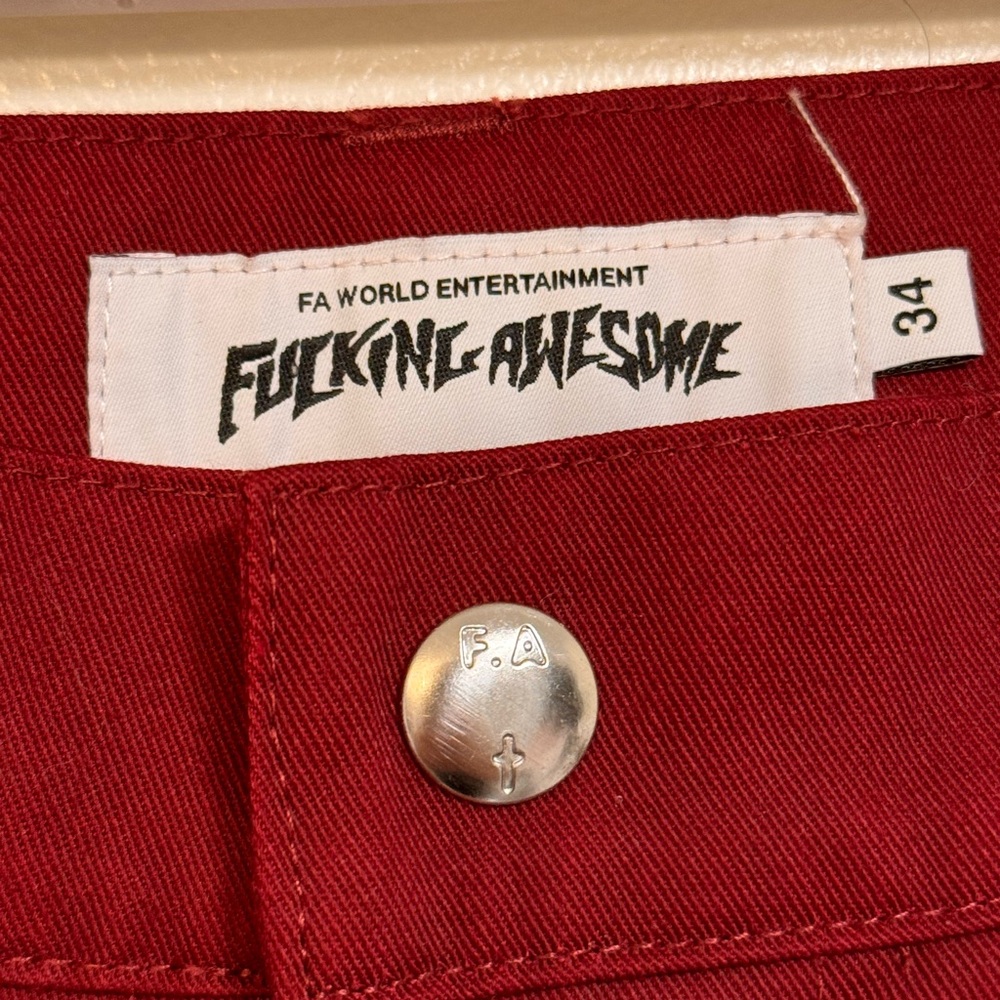 Fucking Awesome Maroon / Burgundy Pants
